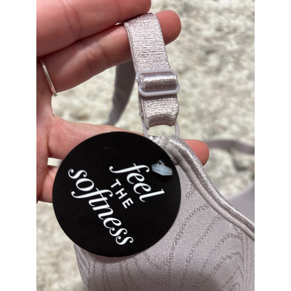 NWT Bali Comfort Cool Bra 38DD Feel The Softness‎ Beige Floral New With Tags - Picture 7 of 7